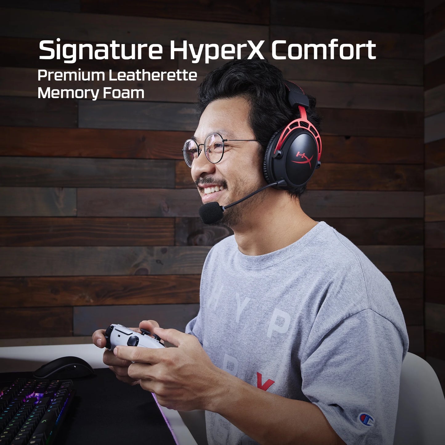 Cloud Alpha Wired Over-Ear Gaming Headset, Red