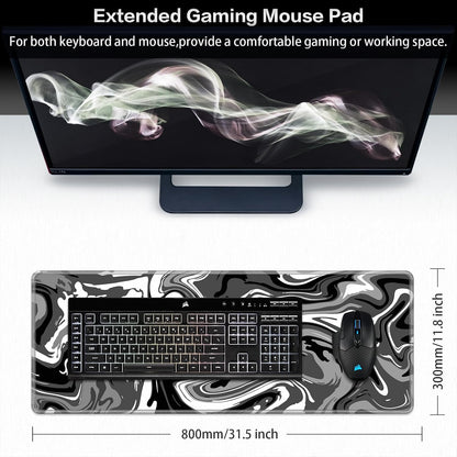 Gaming Mouse Pad, 31.5X11.8Inch Fluid Large Mouse Pads for Desk