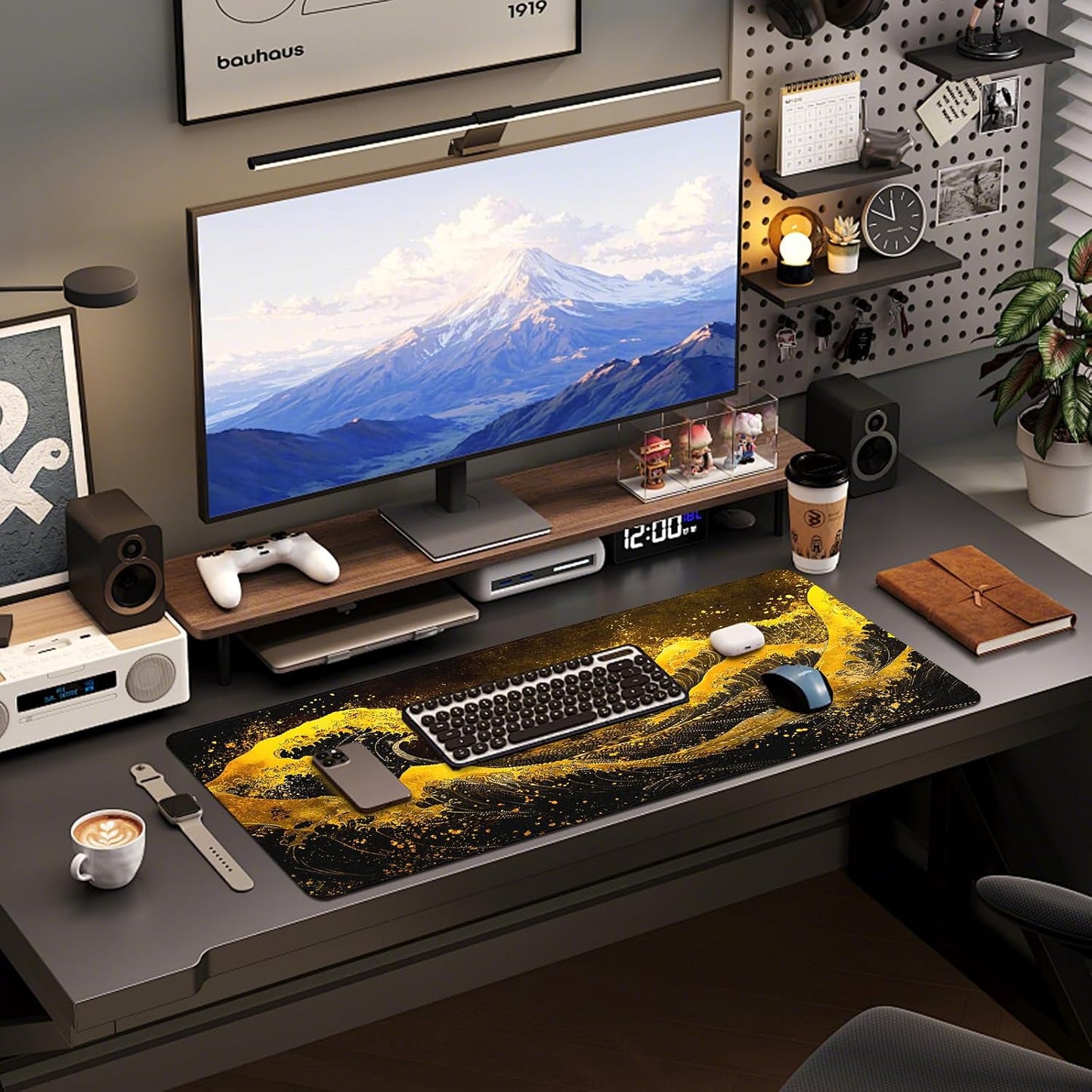 Mouse Pad Gaming - Desk Mat for Keyboard and Mouse - Large Mouse Pads for Desk, Gaming Mousepad with Non-Slip Base, Desks Pad (31.5" X 11.8") for Game, Office and Home