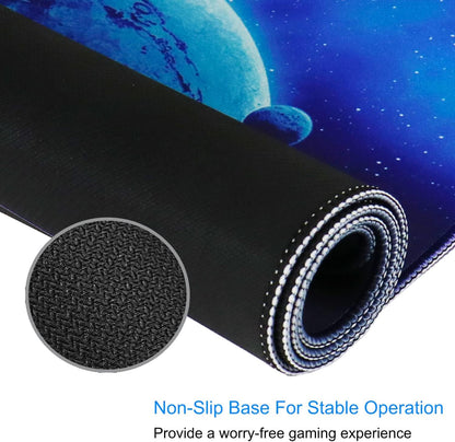 Gaming Mouse Pad, 31.5X15.7 Inch Large Extended Computer Keyboard Mouse Mat, Water Resist Non-Slip Mousepad Rubber Base Long XXL Gaming Mousepad for Work, Office & Home, Space