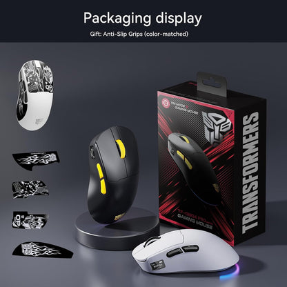 Gaming Mouse GM04 Pro, Wireless Gaming Mouse Tri-Mode Bluetooth/2.4G/Wired, 53G Ultra-Light, 24,000 DPI PAW3311 Sensor, RGB, 1000Hz, Rechargeable PC Gaming Mouse (White)