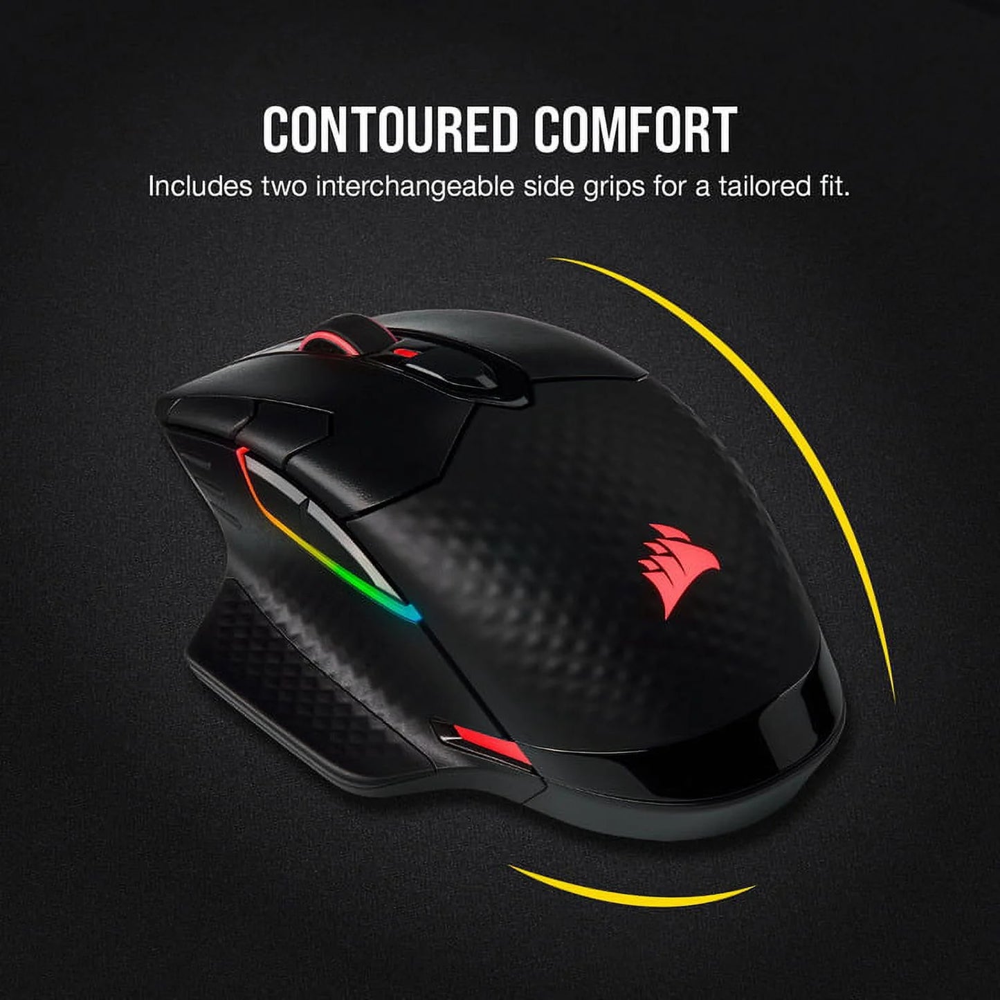 DARK CORE RGB PRO SE Wireless FPS/MOBA Gaming Mouse with SLIPSTREAM Technology, Black, Backlit RGB LED, 18000 DPI, Optical, Qi Wireless Charging Certified