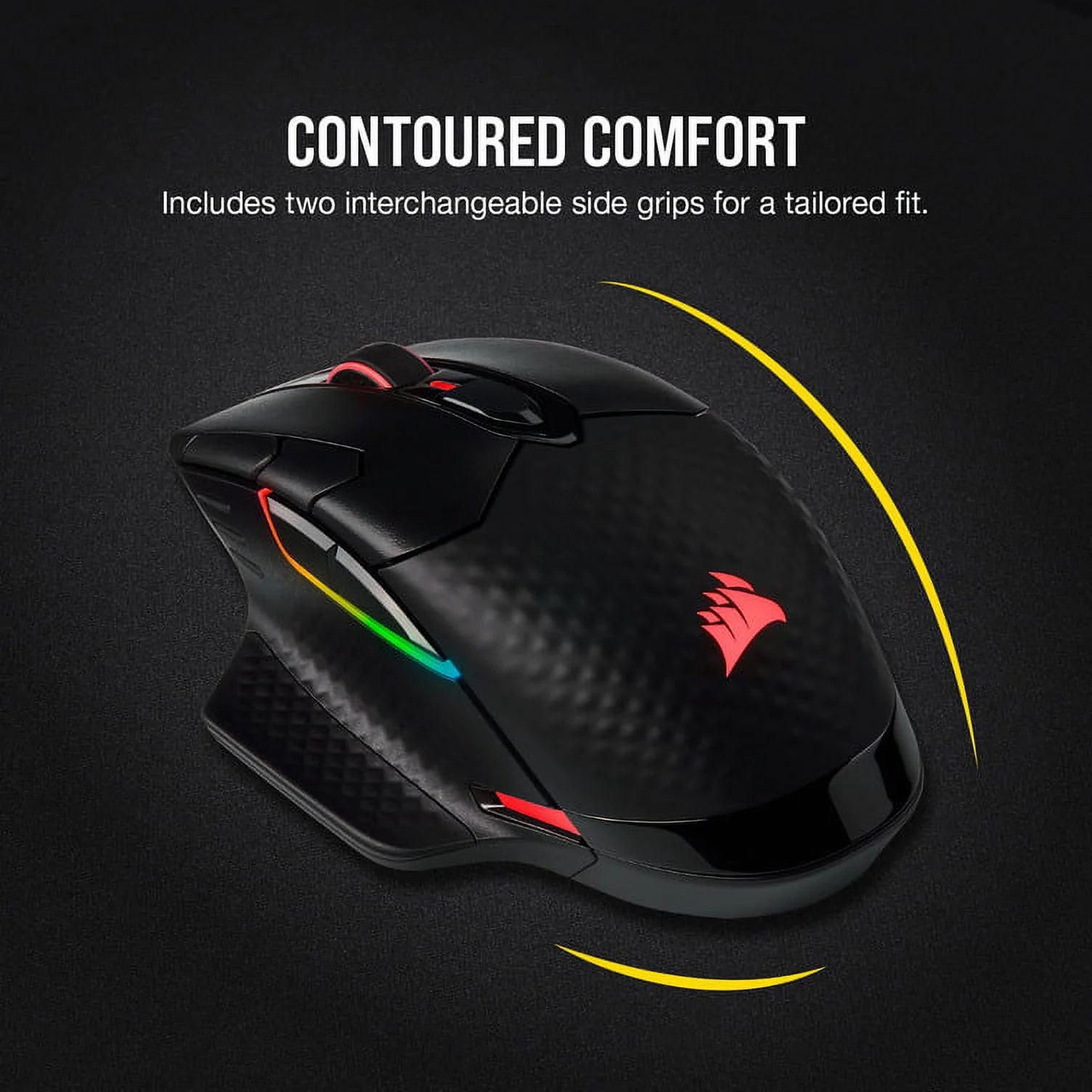 DARK CORE RGB PRO SE Wireless FPS/MOBA Gaming Mouse with SLIPSTREAM Technology, Black, Backlit RGB LED, 18000 DPI, Optical, Qi Wireless Charging Certified