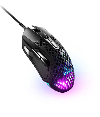 Aerox 5 Ultra Lightweight Honeycomb Water Resistant Wired RGB Optical Gaming Mouse with 9 Programmable Buttons