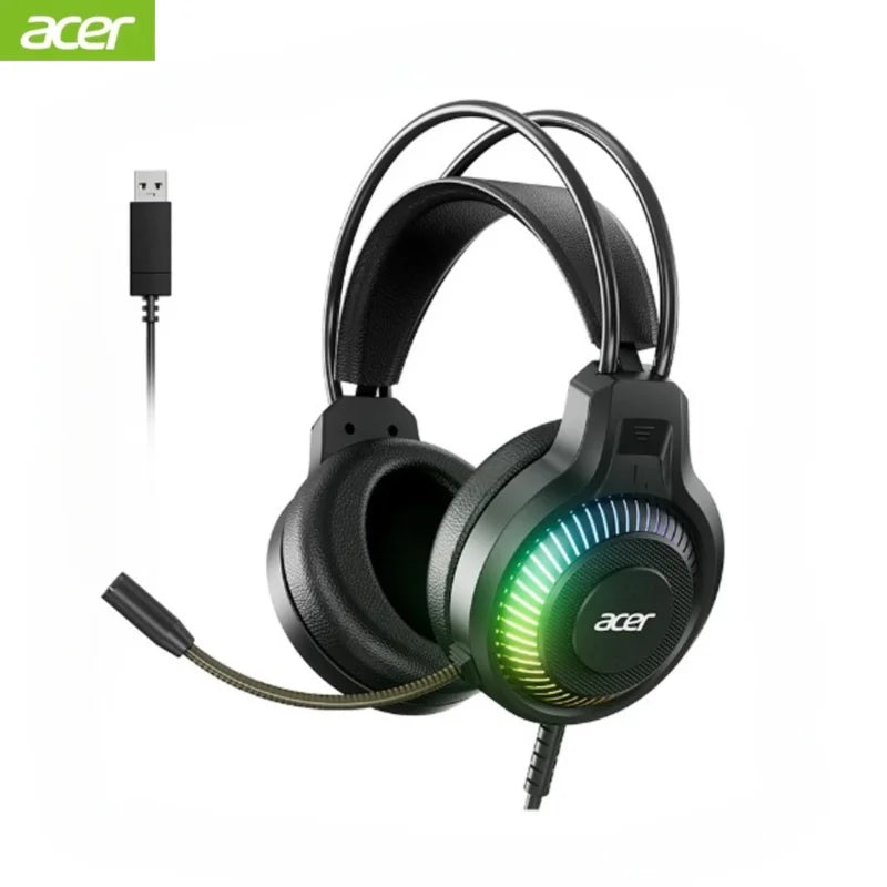 Gaming Headphones with Mic 7.1 Stereo Virtual Surround LED Light Bass Earphone Headsets Gamer for Computer PC Gamer OHW303