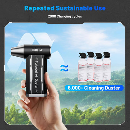 L8 Compressed Air Duster 180,000 RPM 4-Speed Electric with Turbojet Mode