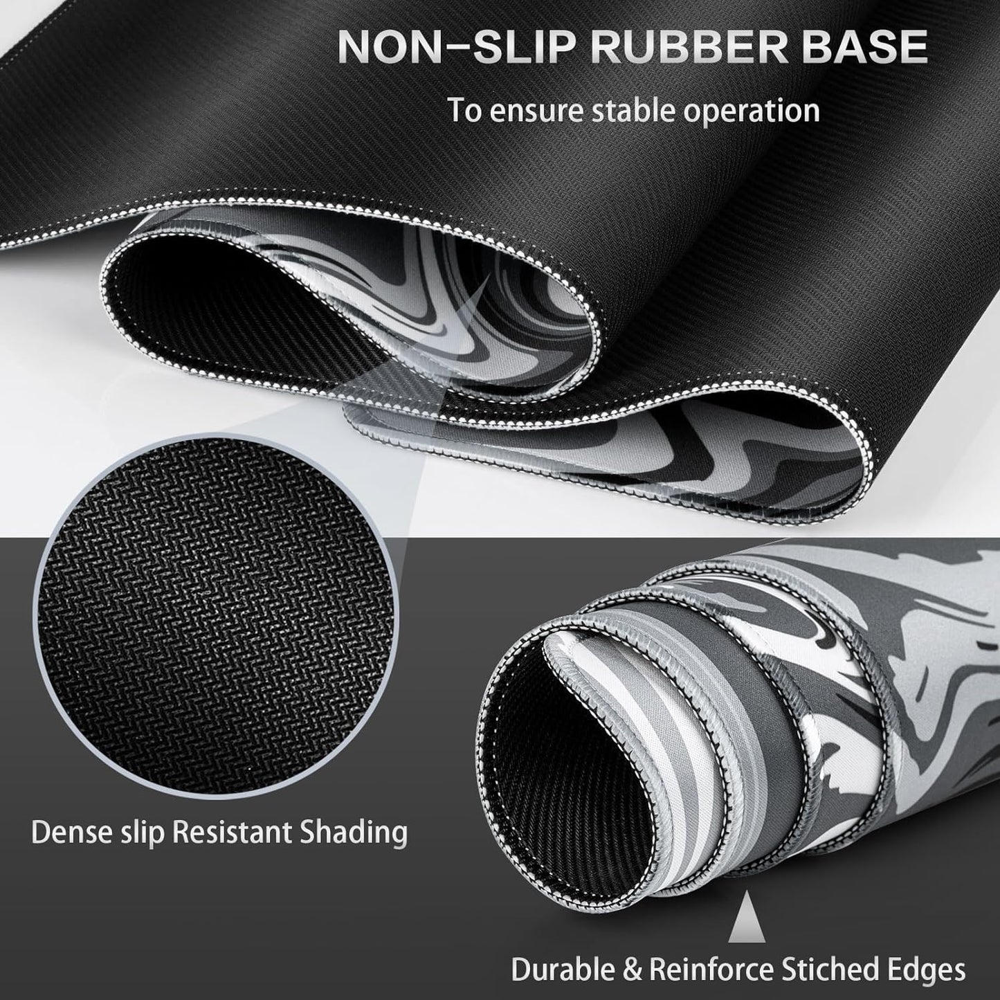 Gaming Mouse Pad, 31.5X11.8Inch Fluid Large Mouse Pads for Desk
