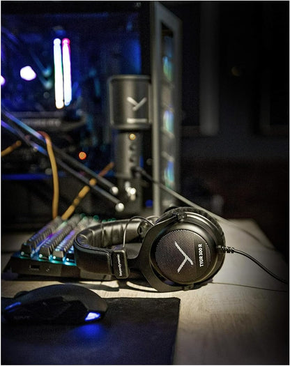 TYGR 300 R Open-Back Wired Gaming Headphones, No Mic, Black