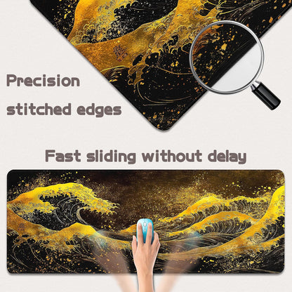 Mouse Pad Gaming - Desk Mat for Keyboard and Mouse - Large Mouse Pads for Desk, Gaming Mousepad with Non-Slip Base, Desks Pad (31.5" X 11.8") for Game, Office and Home
