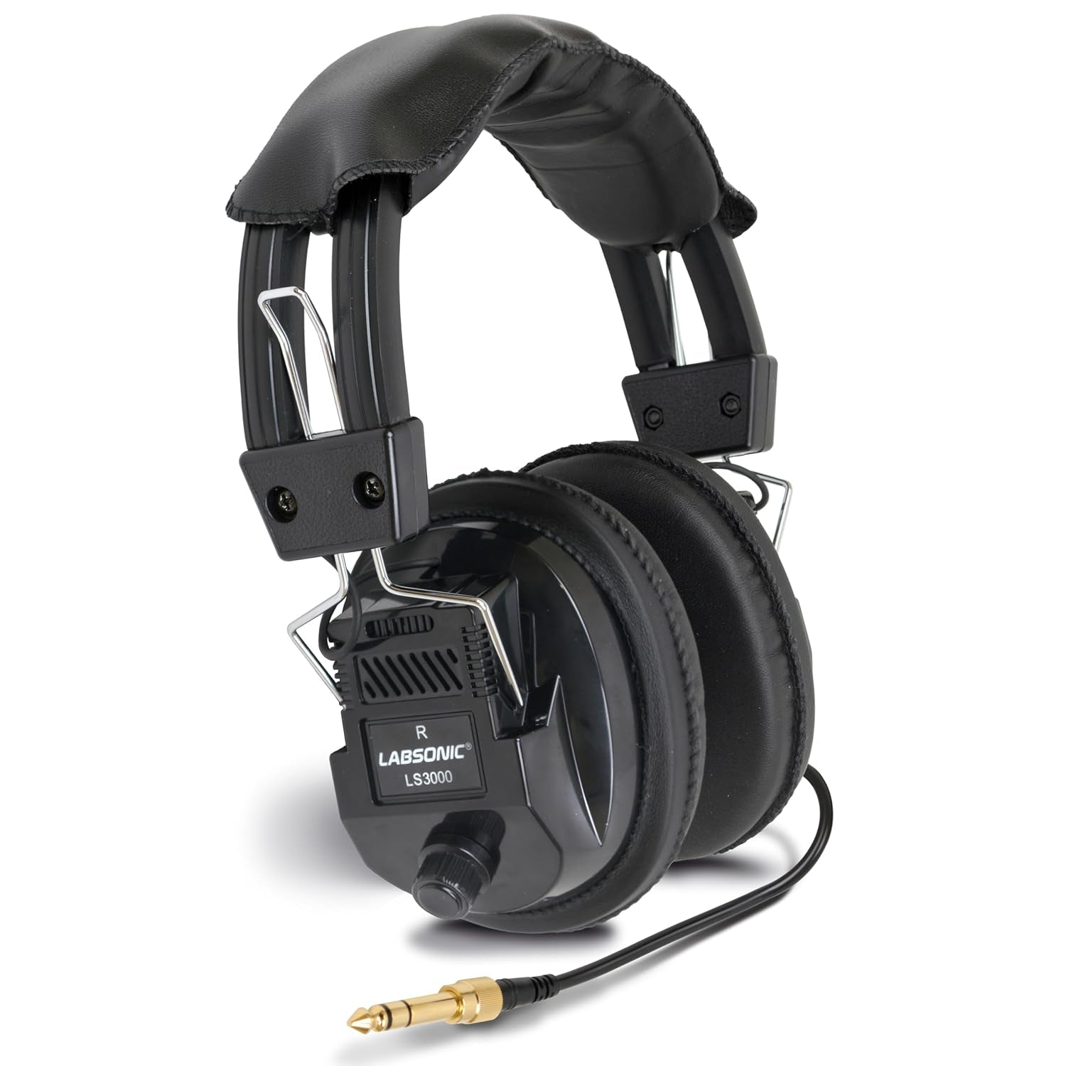 Over-Ear Stereo Headphones Black – Passive Noise Cancelling Wired Headset for Music, Gaming, Work, Travel – Comfortable, Durable, Clear Stereo Sound – Made in USA
