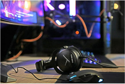 TYGR 300 R Open-Back Wired Gaming Headphones, No Mic, Black