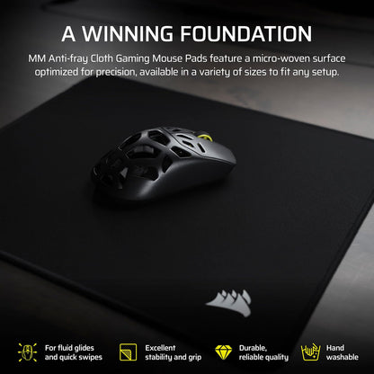 Corsair MM Anti-Fray Cloth Gaming Mouse Pad – Black