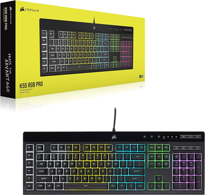 Corsair K55 RGB PRO Membrane Wired Gaming Keyboard – Black