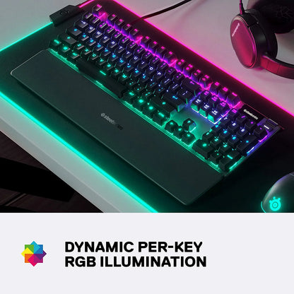 Apex 5 Mechanical Gaming Keyboard - Per-Key RGB Illumination , OLED Smart Display - Black
