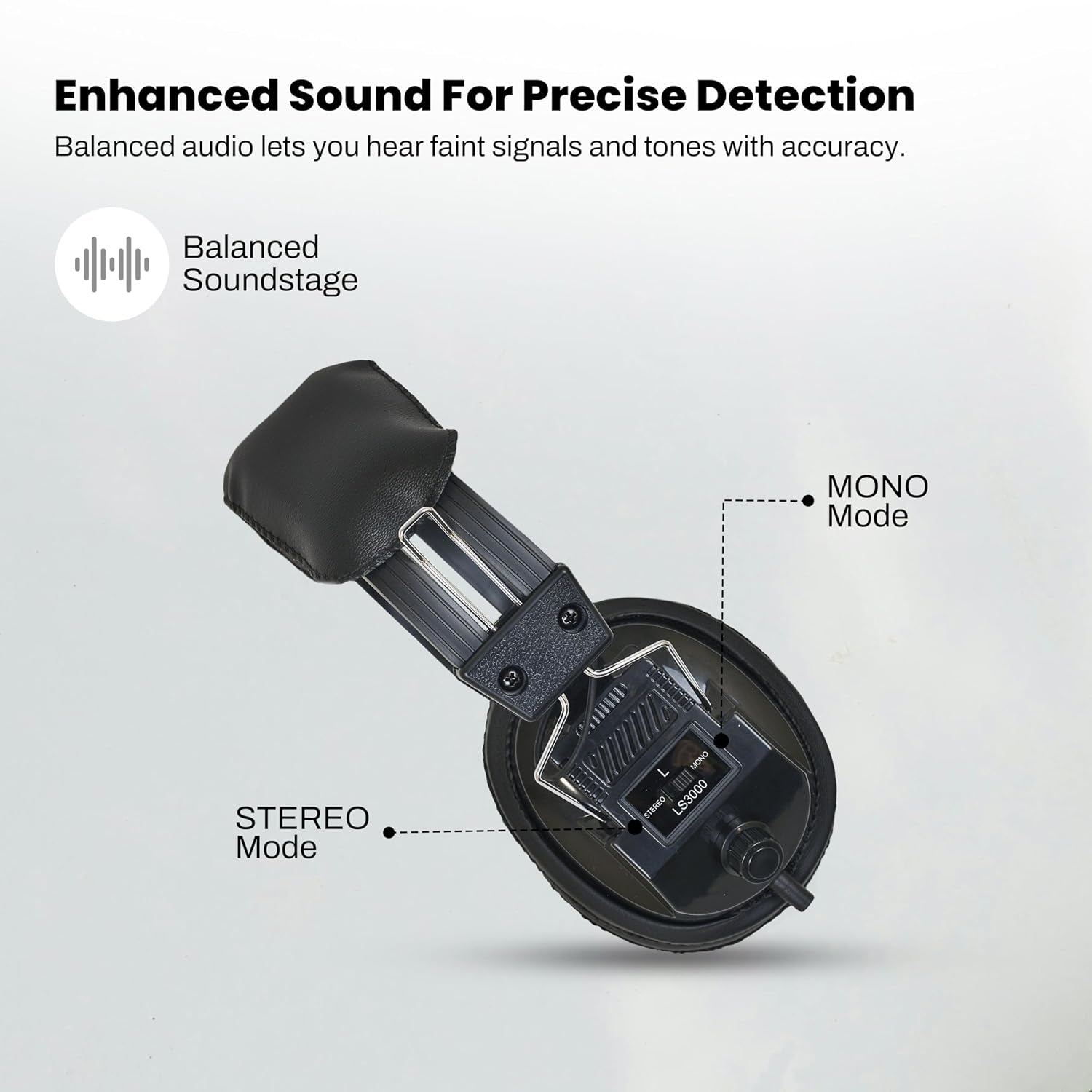 Over-Ear Stereo Headphones Black – Passive Noise Cancelling Wired Headset for Music, Gaming, Work, Travel – Comfortable, Durable, Clear Stereo Sound – Made in USA