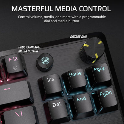 Corsair K70 CORE TKL RGB Tenkeyless Mechanical Wired Gaming Keyboard – Pre-Lubed MLX Red V2 Linear Switches, SOCD, ABS Double-Shot Keycaps, Sound Dampening, 1000Hz Polling, QWERTY NA – Black