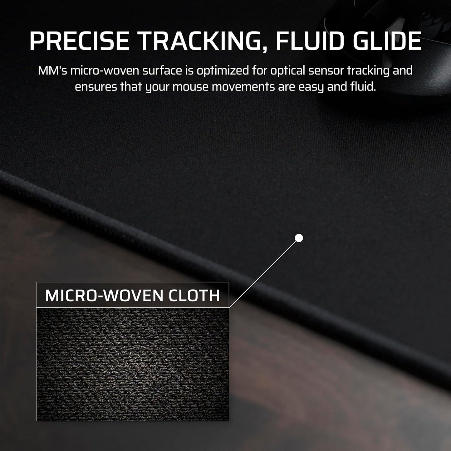 Corsair MM Anti-Fray Cloth Gaming Mouse Pad – Black