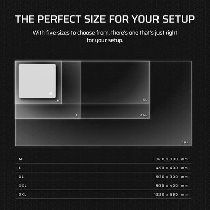 Corsair MM Anti-Fray Cloth Gaming Mouse Pad – Black
