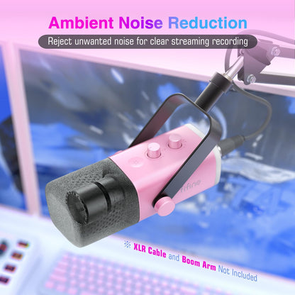 Ampligame AM8P XLR/USB Dynamic Microphone for Gaming Recording