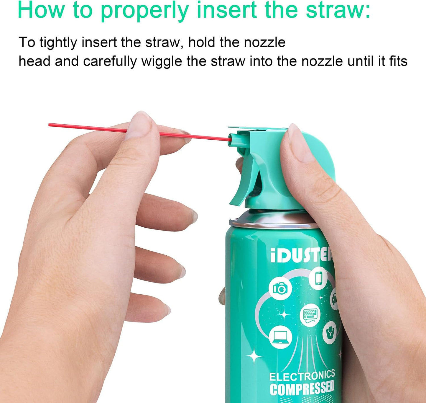 Keyboard Cleaner Air Spray for Computers - 10Oz Canned Air for Computers, Dust Spray for Cleaning, 1Pack
