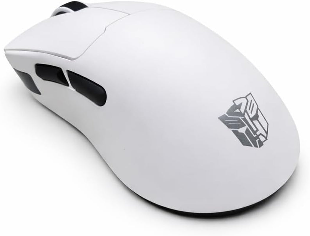 Gaming Mouse GM04 Pro, Wireless Gaming Mouse Tri-Mode Bluetooth/2.4G/Wired, 53G Ultra-Light, 24,000 DPI PAW3311 Sensor, RGB, 1000Hz, Rechargeable PC Gaming Mouse (White)