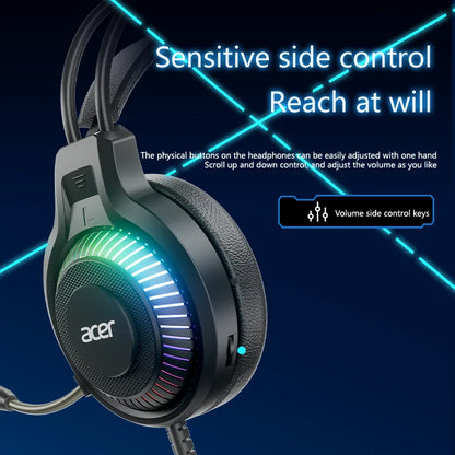 Gaming Headphones with Mic 7.1 Stereo Virtual Surround LED Light Bass Earphone Headsets Gamer for Computer PC Gamer OHW303