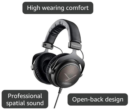 TYGR 300 R Open-Back Wired Gaming Headphones, No Mic, Black