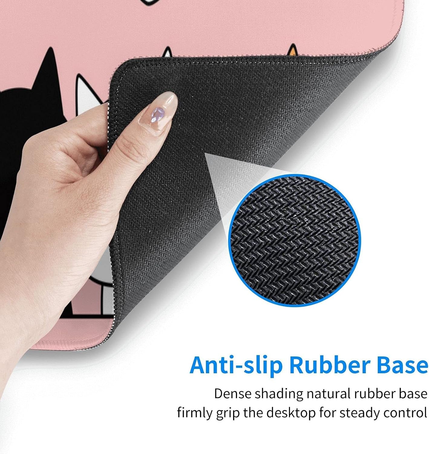 Pink Cute Kittens Cat Gaming Mouse Pad Large XL Girls Kawaii Desk Mat Long Extended Pads Big Mousepad for Home Office Decor Accessories