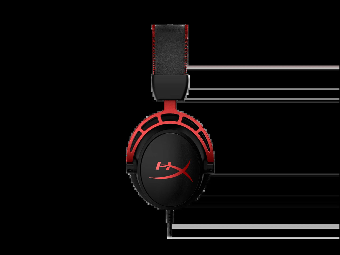 Cloud Alpha Wired Over-Ear Gaming Headset, Red