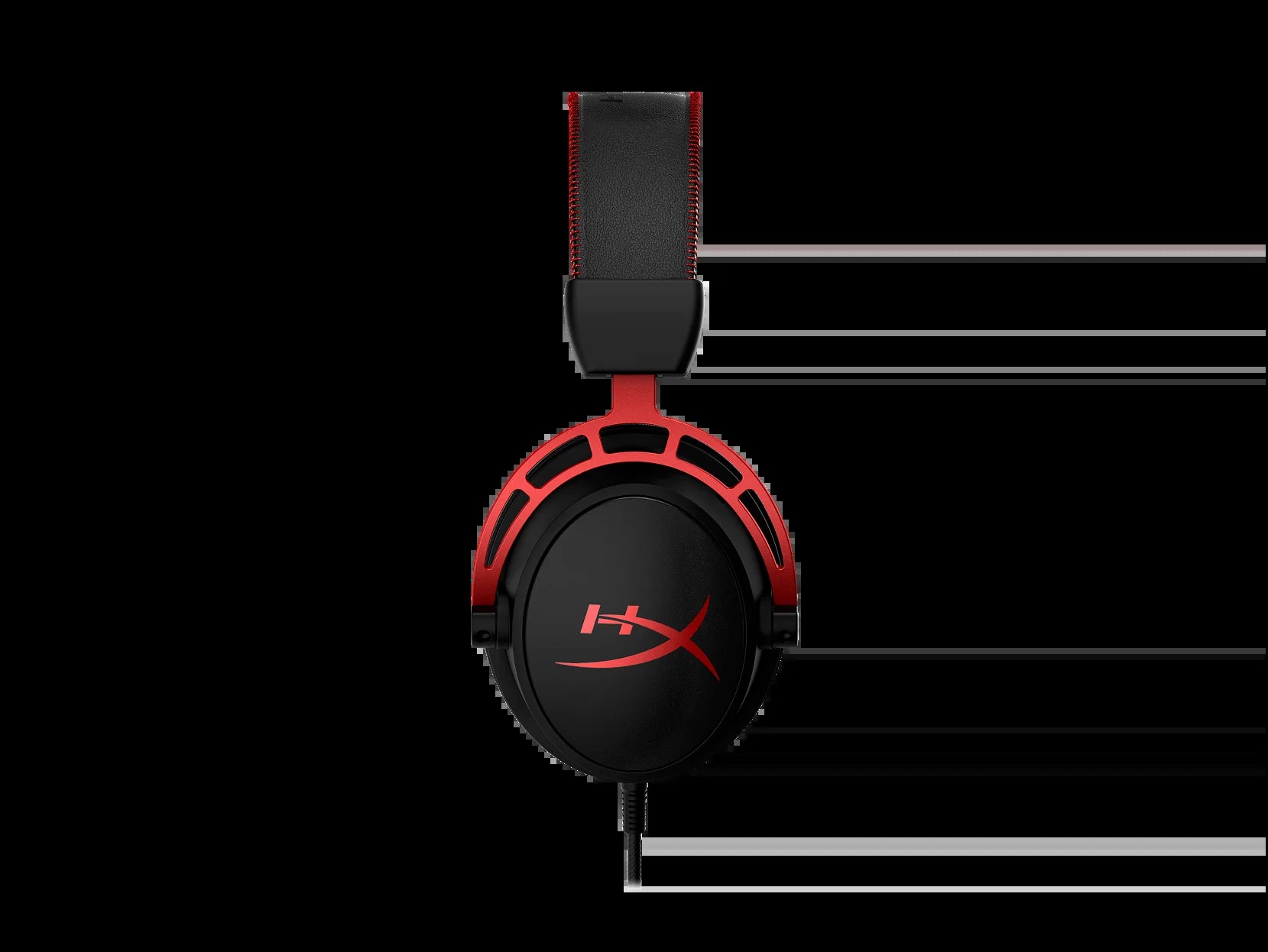 Cloud Alpha Wired Over-Ear Gaming Headset, Red