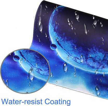Gaming Mouse Pad, 31.5X15.7 Inch Large Extended Computer Keyboard Mouse Mat, Water Resist Non-Slip Mousepad Rubber Base Long XXL Gaming Mousepad for Work, Office & Home, Space