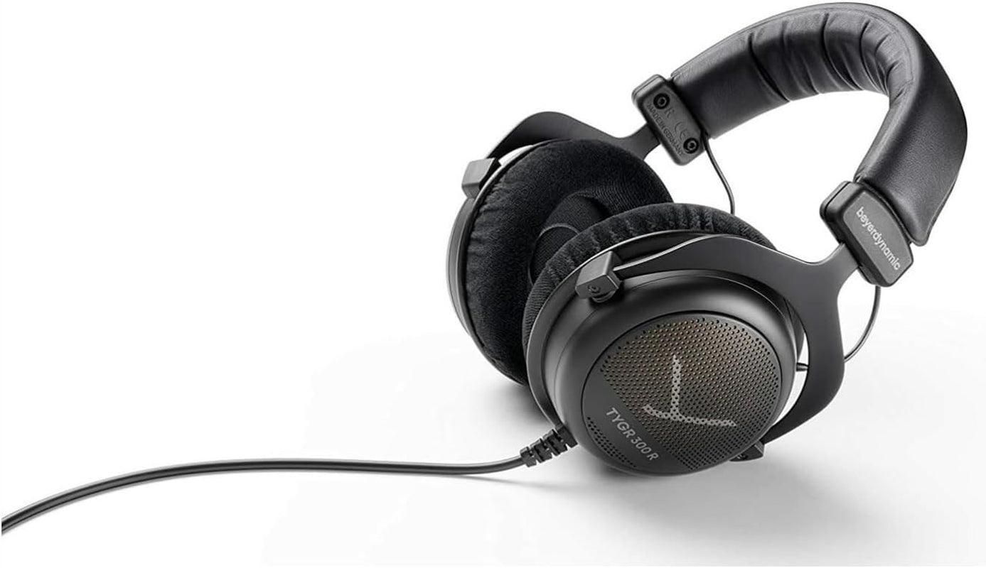 TYGR 300 R Open-Back Wired Gaming Headphones, No Mic, Black