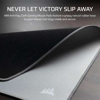 Corsair MM Anti-Fray Cloth Gaming Mouse Pad – Gray