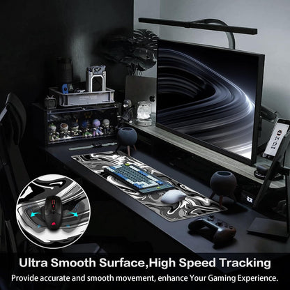 Gaming Mouse Pad, 31.5X11.8Inch Fluid Large Mouse Pads for Desk