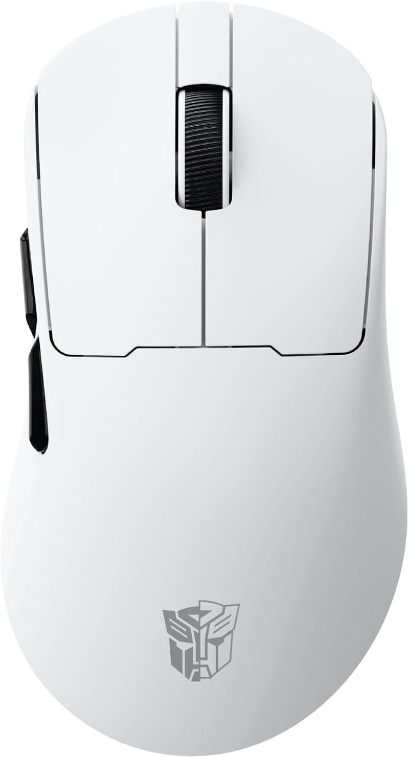 Gaming Mouse GM04 Pro, Wireless Gaming Mouse Tri-Mode Bluetooth/2.4G/Wired, 53G Ultra-Light, 24,000 DPI PAW3311 Sensor, RGB, 1000Hz, Rechargeable PC Gaming Mouse (White)